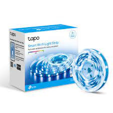 TP-Link Tapo L900-5 multicolour smart LED light strip, 5 meters long, showing its ability to bend and emit bright, customizable light.