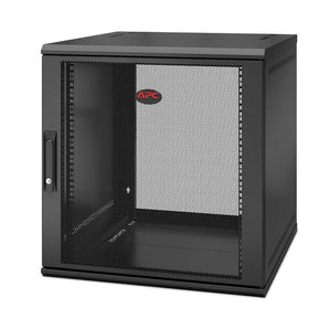APC NetShelter WX 12U single hinged wall mount enclosure for server and network equipment.