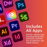 Adobe Creative Cloud Pro - All Apps 1 Year Subsciption