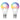 TP-Link Tapo L530B (2-Pack) Smart Wi-Fi Light Bulb - Multicolour by TP-Link