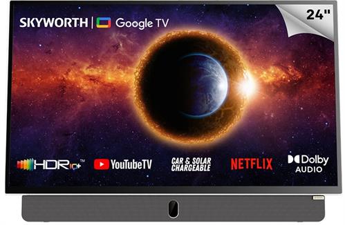 Skyworth 24 inch FHD Grey Portable Google TV - Buy now from NexGen Computing