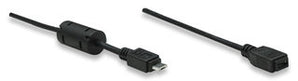 Manhattan 1.8m Micro USB AM to Micro USB Female