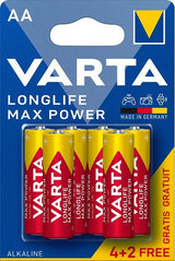 Varta LongLife Max Power Alkaline 6 Pack AA