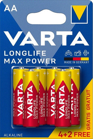 Varta LongLife Max Power Alkaline 6 Pack AA