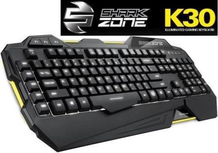 Sharkoon SHARK ZONE K30 Modern keyboard with LED - Buy now from NexGen Computing