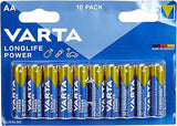 VARTA Longlife Power AA 10PK High Energy Battery