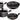 Tefal Supercook 9 Piece Non Stick Cookware Set Black - Buy now from NexGen Computing