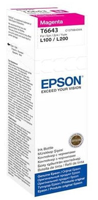 Epson T6643 Magenta Ink Bottle 70ml For L110 L300 L210 L355 - Buy now from NexGen Computing