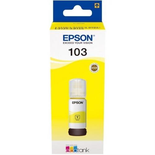 Epson 103 Ecotank Yellow Ink Bottle 65ml - Buy now from NexGen Computing