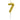 Casey 10cm Gold Numerical Birthday Candle Nr.7 Retail - Buy now from NexGen Computing