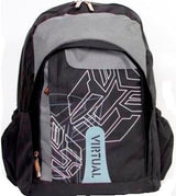 Macaroni Black and Grey Scolaro Student Backpack