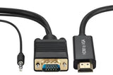 Unique 0.75m HDMI Male to VGA Female Video