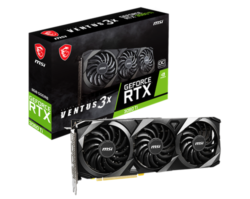 MSI Nvidia GeForce RTX 3060 TI Ventus 3X 8G OC LHR Graphics - Buy now from NexGen Computing