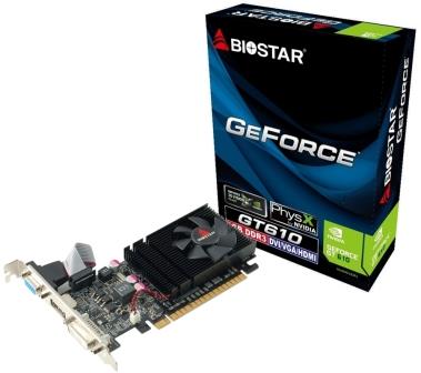 Biostar Nvidia GeForce GT610 GPU SLI ready - Buy now from NexGen Computing