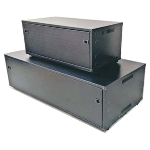 4 x 200Ah Battery Box Cabinet with Adjustable Feet - Black