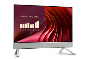 Dell 24 All In One EC24250 desktop PC with 23.8-inch FHD display, Intel Core 7, 16GB RAM, and 1TB SSD.