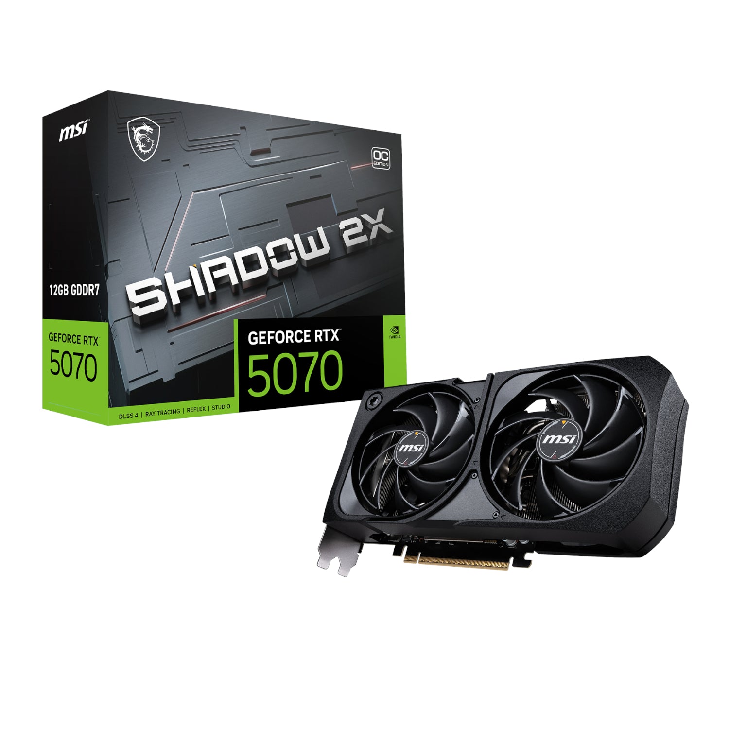 MSI GeForce RTX 5070 SHADOW 2X OC 12GB Graphics Card – NexGen Computing