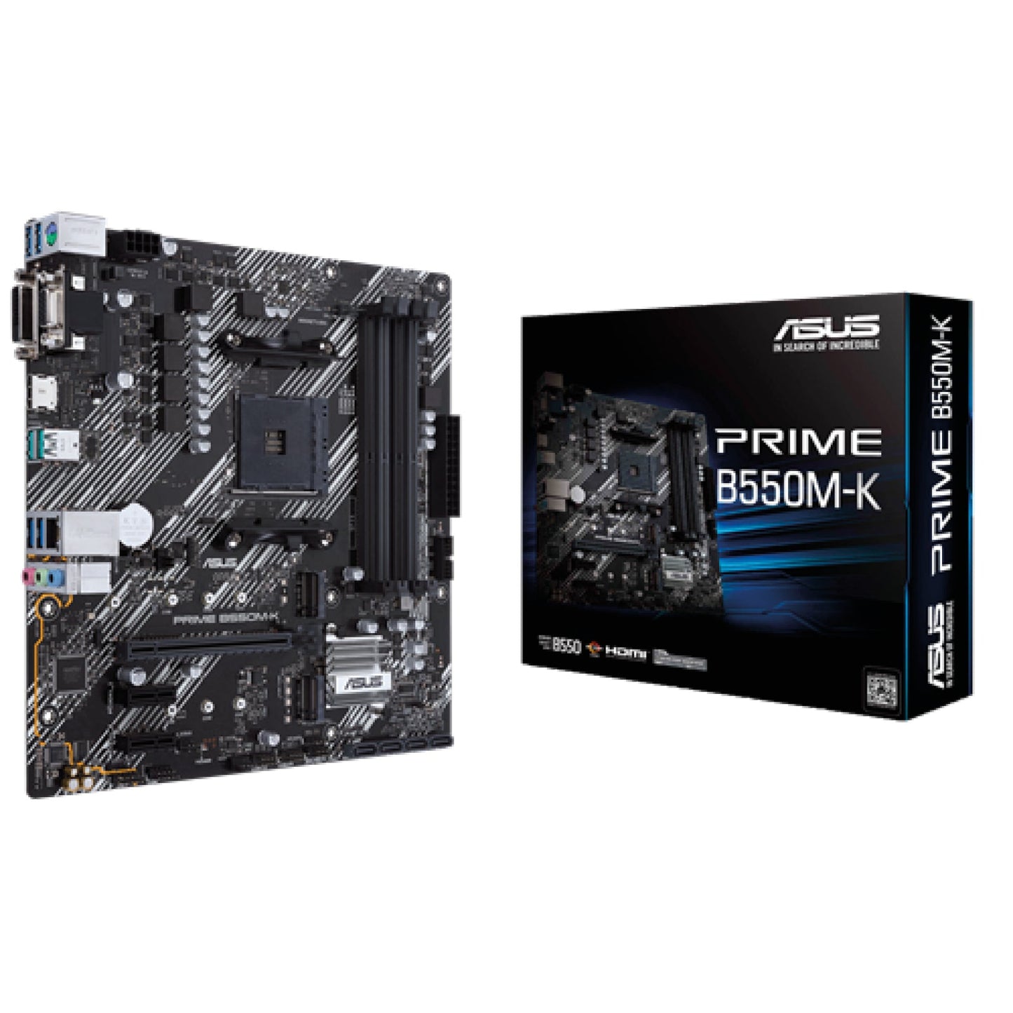 Asus AMD B550M-K Ryzen AM4 Micro-ATX Prime Motherboard - NexGen Computing -R 2540.05