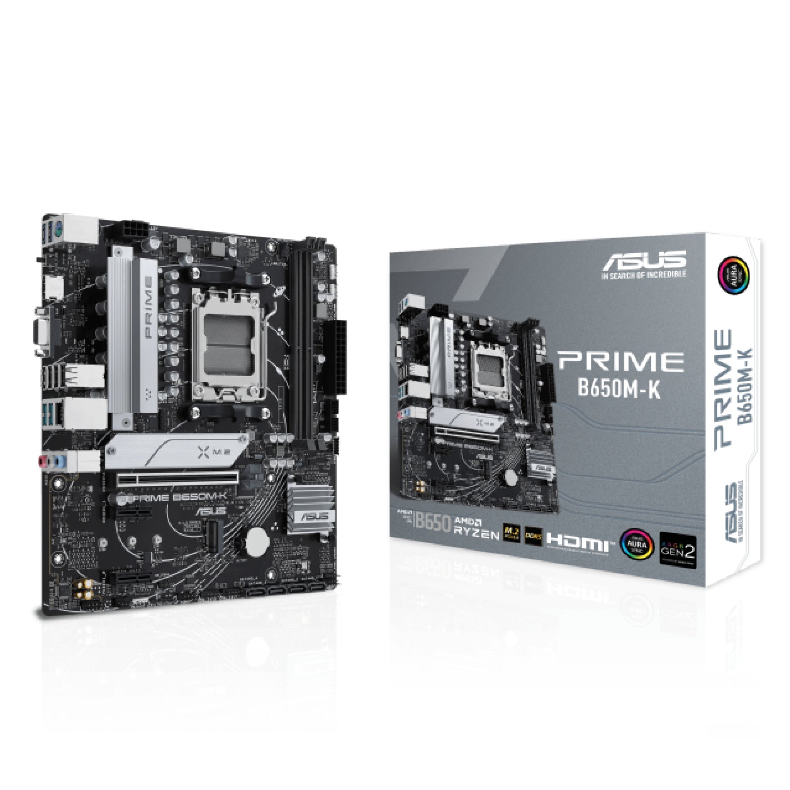 Asus AMD B650-K Ryzen AM5 Micro-ATX Prime Motherboard - NexGen Computing -R 3530.98