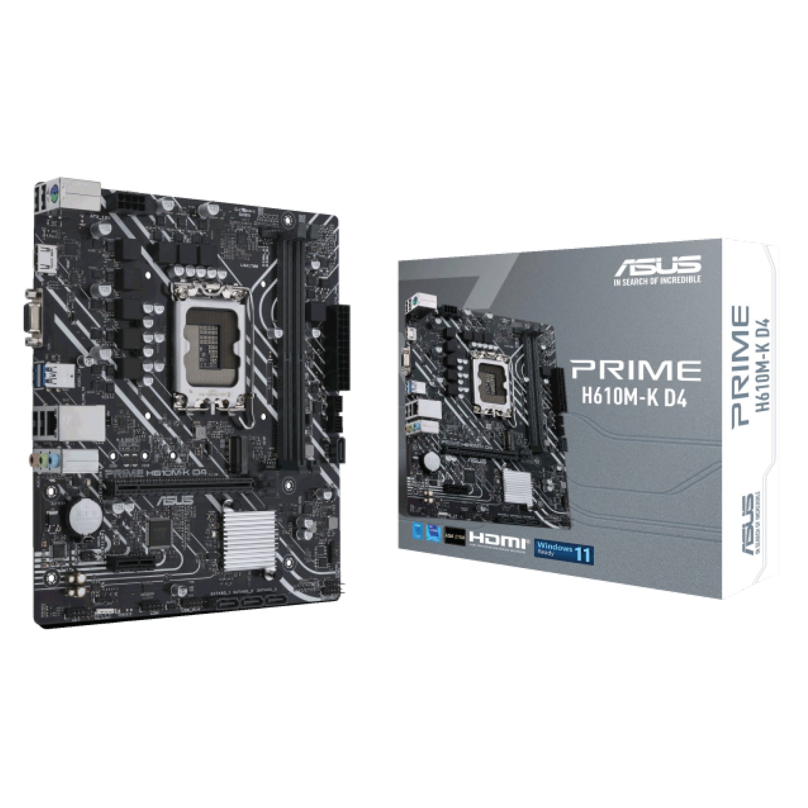 Asus Intel H610 LGA1700 Micro-ATX Prime Motherboard - NexGen Computing -R 2390.43