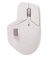 RAPOO M760L Pink Ergonomic Mouse: Wireless multi-mode, large size for comfortable use.