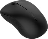 Rapoo M160 Silent Multi-Mode Wireless Mouse, black. Bluetooth and 2.4GHz connectivity, quiet clicks.