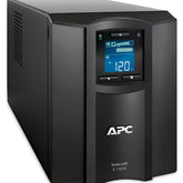 APC Smart-UPS C 1000VA LCD Tower UPS with SmartConnect, providing battery backup and surge protection.