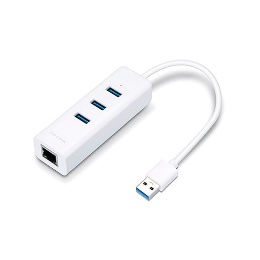 TP-Link USB 3.0 3-Port Hub & Gigabit Ethernet Adapter - NexGen Computing -R 617.49