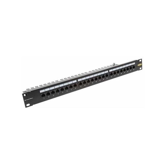 Zone 24-Port CAT6 Populated 1U Black Patch Panel - NexGen Computing -R 709.89