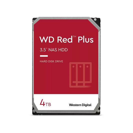 WD Red Plus NAS 4TB 3.5" SATA Internal HDD - NexGen Computing