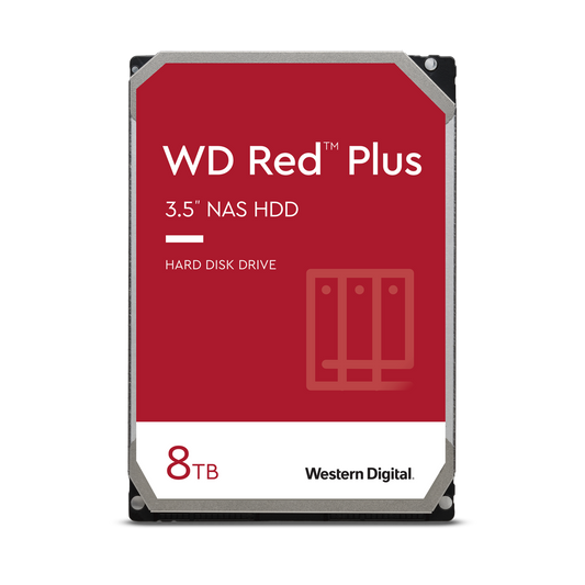 WD Red Plus NAS 8TB 3.5" SATA Internal HDD - NexGen Computing