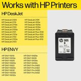 HP 305XL High Yield Black Original Ink Cartridge (3YM62AE) for HP DeskJet printers. Delivers crisp, clear prints.