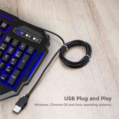 Astrum Slim Backlit Wired Gaming Keyboard - NexGen Computing -R 400.00