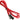 BitFenix Alchemy Multi-Sleeved 3-Pin Fan Extension Cable - 90cm - Red