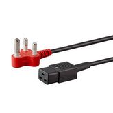 C19 To Red 3 Pin Power Cable For Servers UPS IT Equipment