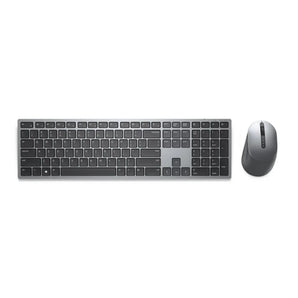 Dell Premier Multi-Device Wireless Keyboard and Mouse (KM7321W) on a white surface.