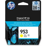 HP 953 Yellow Original Ink Cartridge (F6U14AE) for HP OfficeJet Pro printers. Yields up to 700 pages.