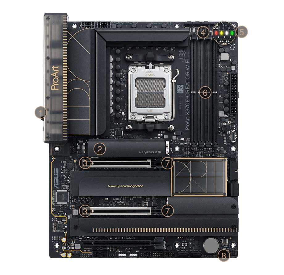  - Asus Pro-Art X870E Wi-Fi 7 ATX Motherboard - NexGen Computing