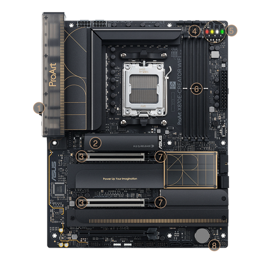  - Asus Pro-Art X870E Wi-Fi 7 ATX Motherboard - NexGen Computing