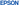 Epson logo in blue on a white background