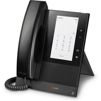 Poly CCX 400 desktop phone for Microsoft Teams with desk stand