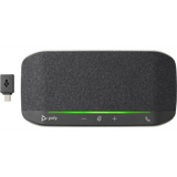 Poly Sync 10 USB-A/C speakerphone for small meetings, featuring a two-microphone array and compact design.