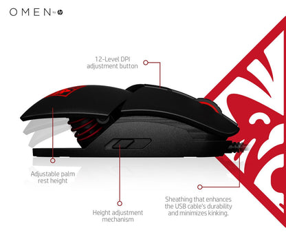 HP OMEN Reactor Wired USB Gaming Mouse - NexGen Computing -R 1000.00