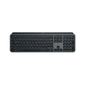 Logitech MX Keys S Graphite Wireless Keyboard: Low profile, backlit, with programmable keys for enhanced productivity.