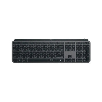 Logitech MX Keys S Graphite Wireless Keyboard: Low profile, backlit, with programmable keys for enhanced productivity.