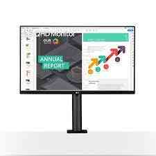 LG 27QN880-B 27 inch QHD Ergo IPS Monitor with USB Type-C Monitor - NexGen Computing -R 8399.00