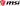 MSI logo with red shield and dragon emblem on a white background