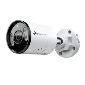 TP-Link VIGI S385: 8MP outdoor bullet camera with full-color night vision for 24/7 surveillance and smart person/vehicle detection.