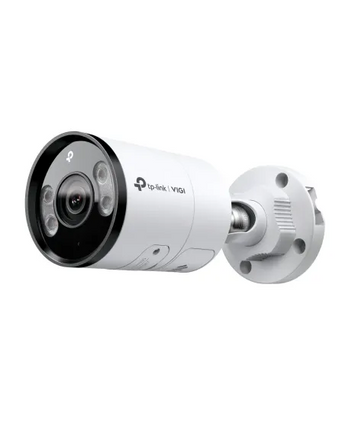 TP-Link VIGI S385: 8MP outdoor bullet camera with full-color night vision for 24/7 surveillance and smart person/vehicle detection.